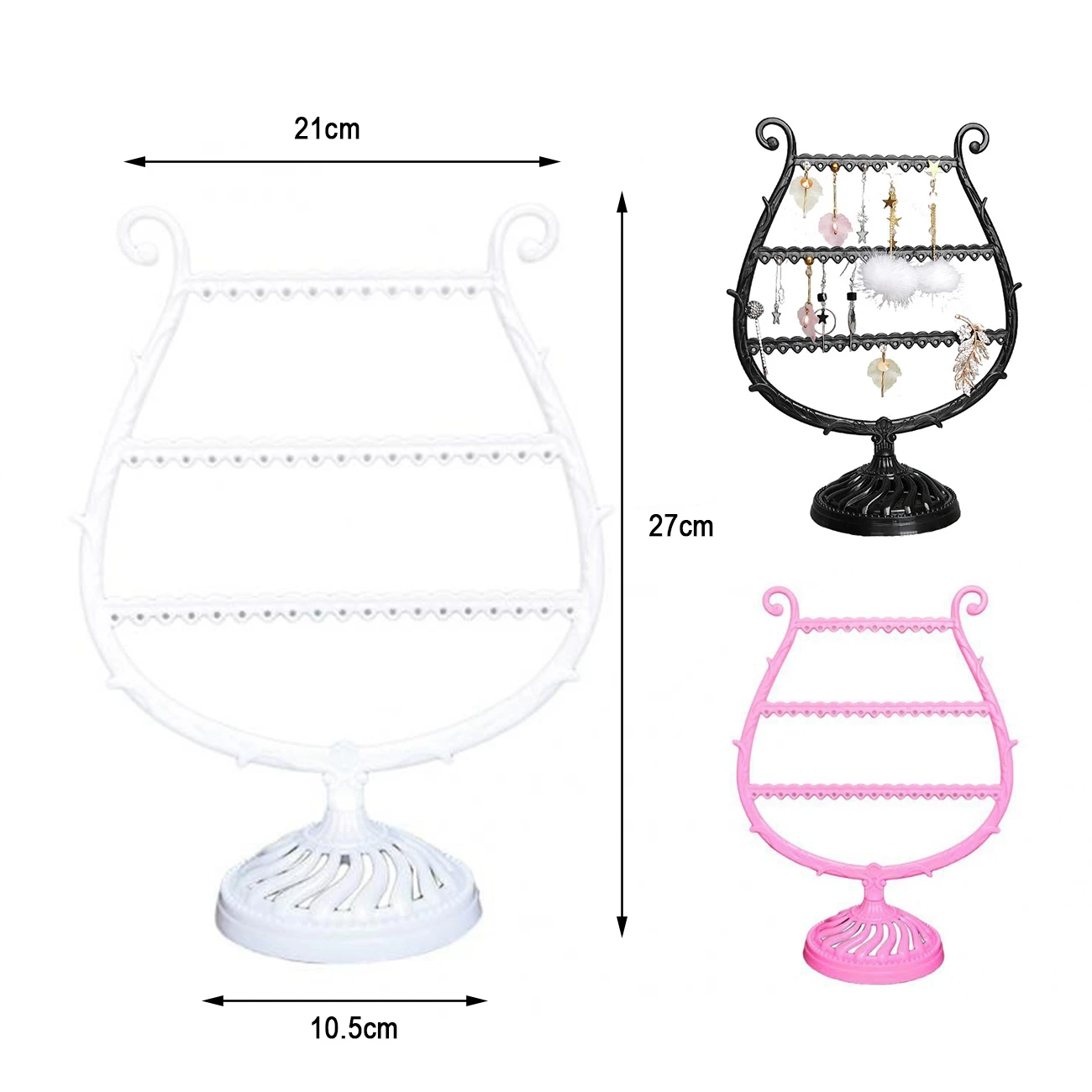 

Earrings Ear Necklaces Jewelry Display Stand Stand Storage Box Earrings Display Stand Necklace Small and light, easy to carry