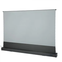 100 169 electric foldaway tensioned floor projection screen