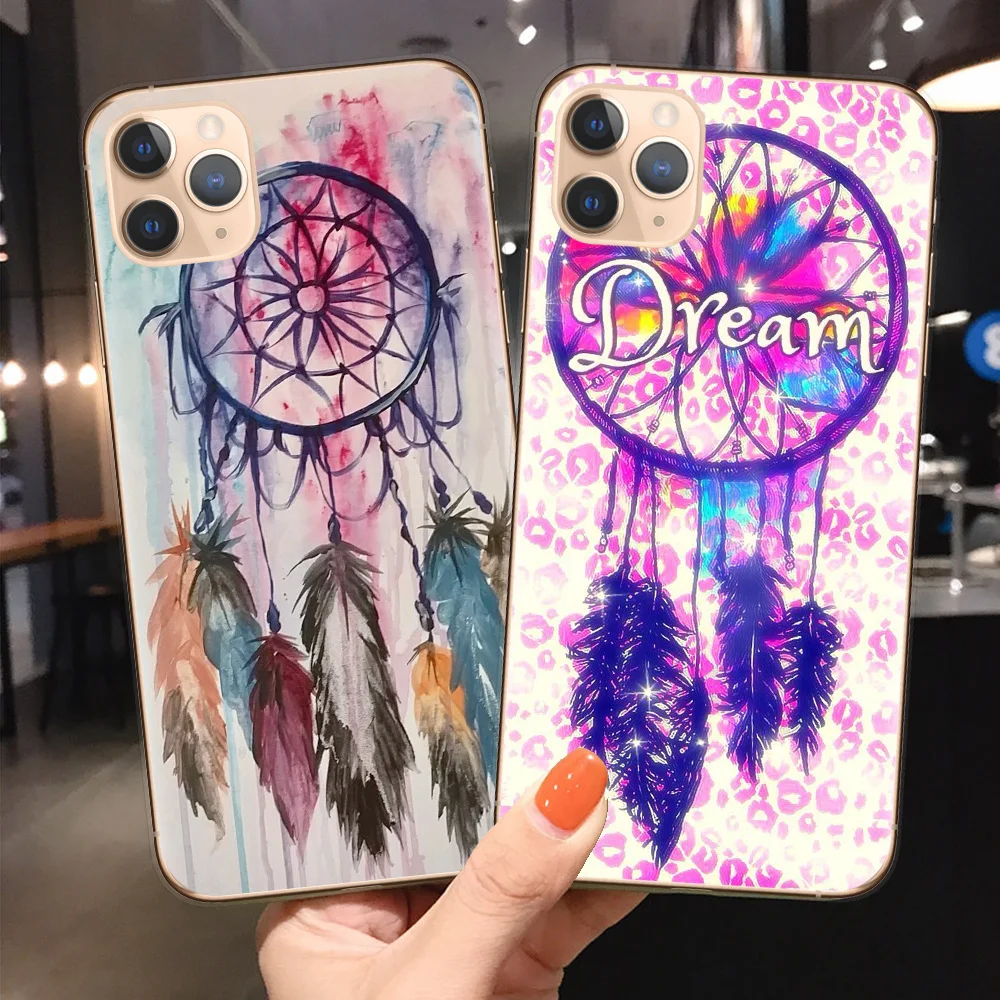 Акварельный рисунок Ловец снов Мягкий ТПУ чехол для телефона iPhone 11 Pro XS Max X XR8 8Plus 7