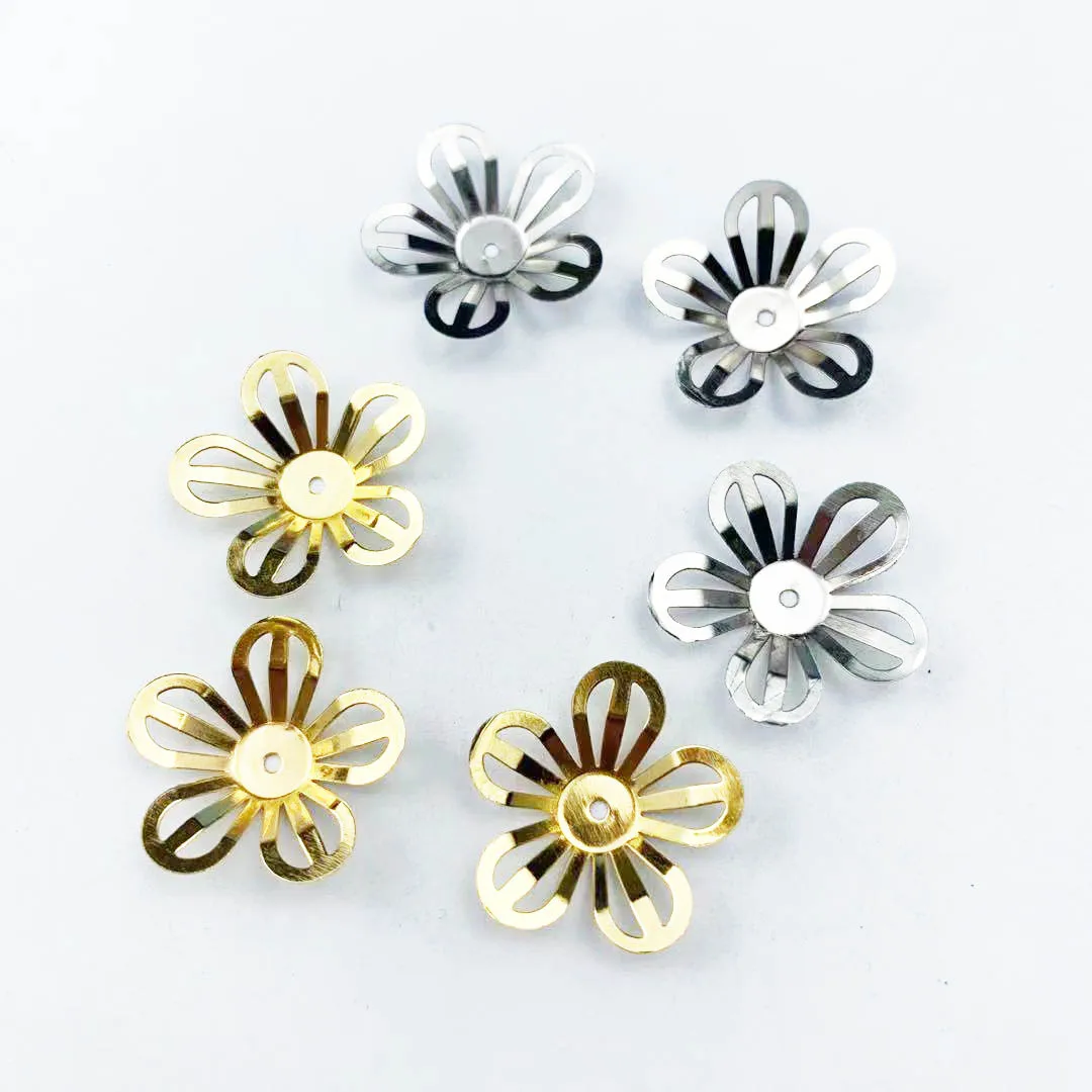 50 шт. 21 мм металлический цветок филигранные обертки поделки подарок украшение