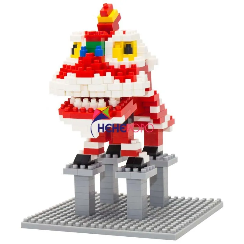 Китайские строительные блоки маленький лев микро 9015|Блочные конструкторы| |