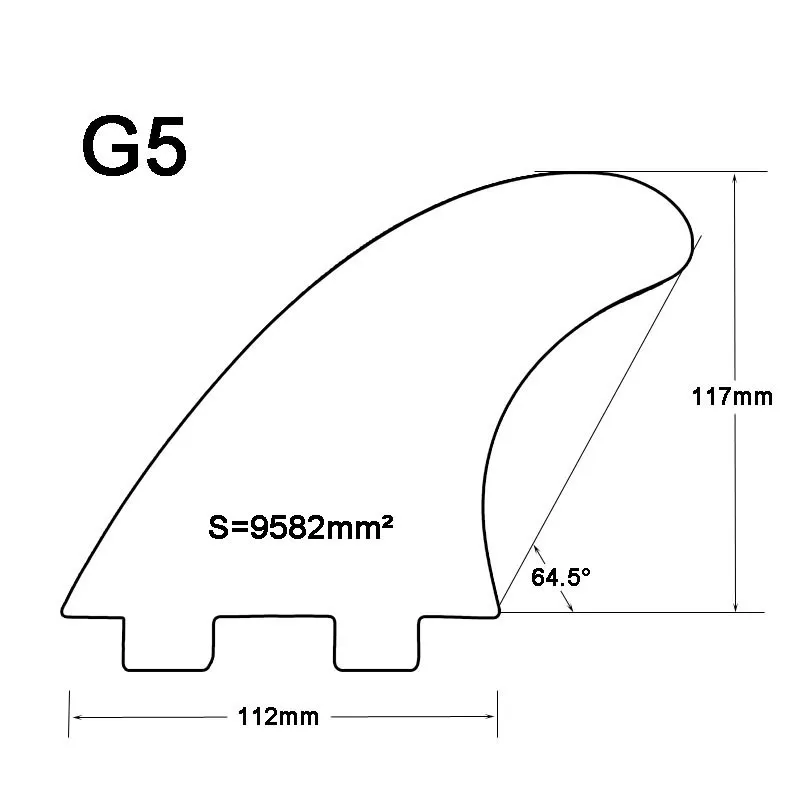

SUP Surfboard FCS G5 Fin Multiple Choice Green Fiberglass Fins In Surfing Free Shipping