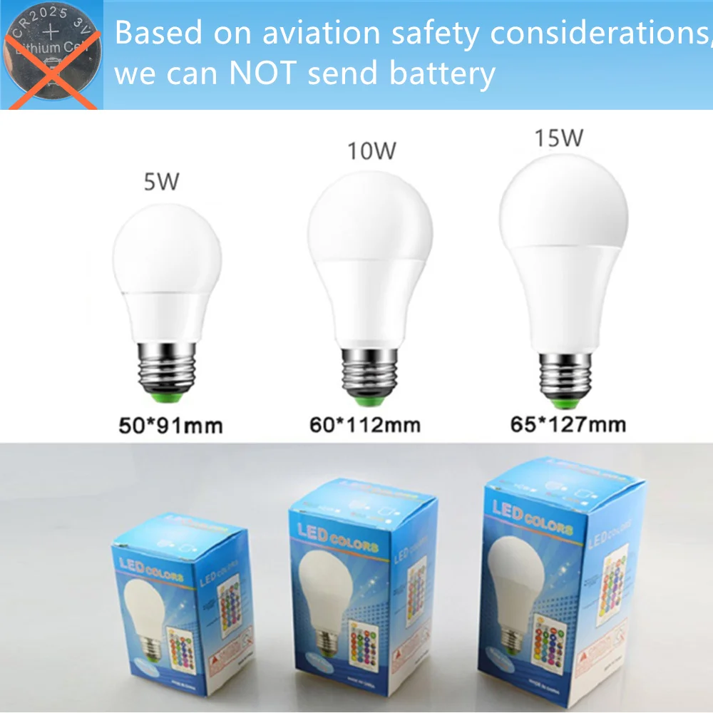 Светодиодный потолочный светильник E27 RGB светодиодный лампы B22 5W 10W 15W RGBW