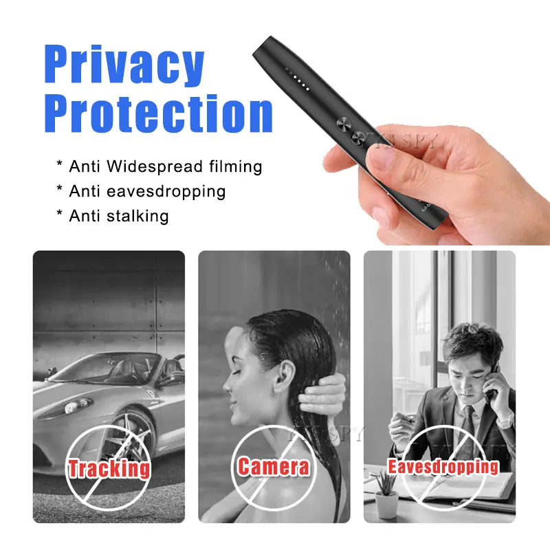 anti spy camera detector pen wireless rf signal eavesdropping pinhole hidden cam audio bug gsm gps wiretapping device scanner free global shipping