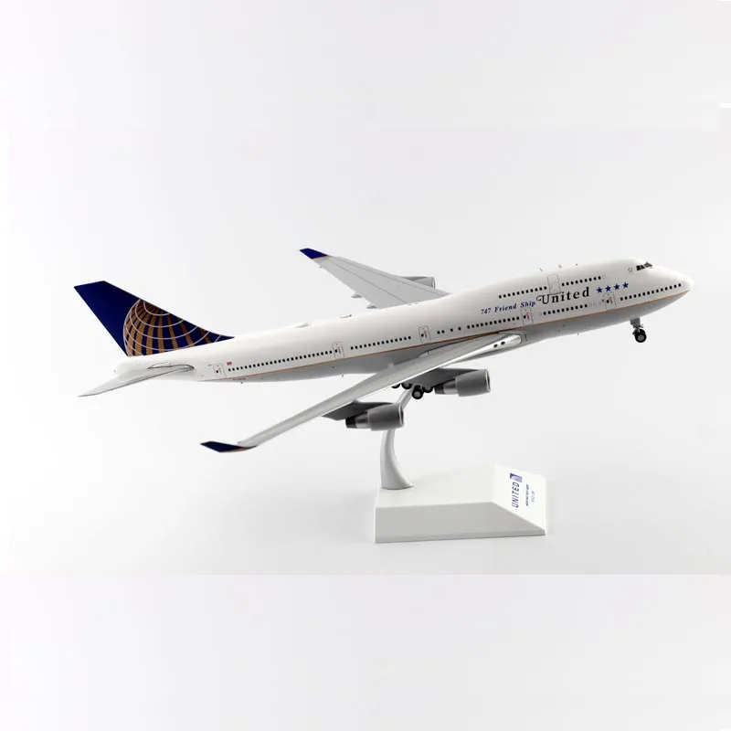 1:200 весы Соединенные дыхательные пути B747-400 авиакомпаний модель с основанием