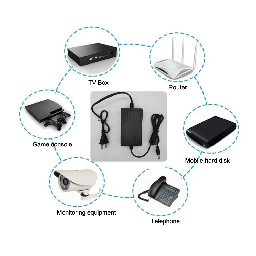 Высококачественный адаптер питания для светодиодов 12 В постоянного тока 1 А 2 3 5 6 8