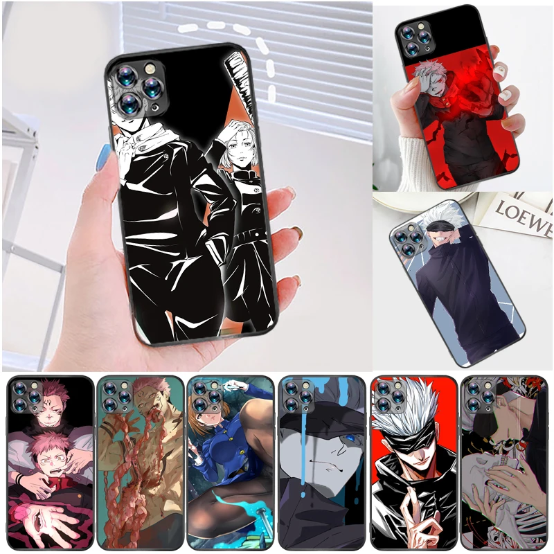 

Jujutsu Kaisen Fushiguro Megumi Yuji Itadori Sukuna Satoru Gojo Phone Case For iPhone 6 6S 6Plus 7 8 Plus Coque Carcasa Cases