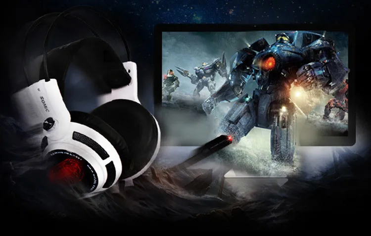 Somic G941 Usb 7,1 электронная Спортивная игровая гарнитура микрофон Вибрирующая стерео прослушивание звука распознавание местоположения гарнитура