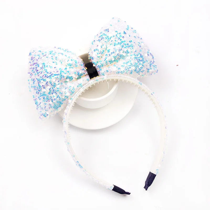 

Sparkle Hair Bows Headband Snow White Hair Band pure handmade Band Clip Hair Accessories For Party Act Out