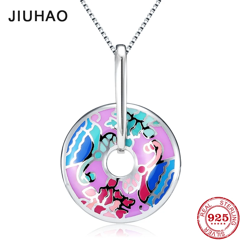 Женское Ожерелье с акварелью вечерние серебра 925 пробы | Украшения и аксессуары