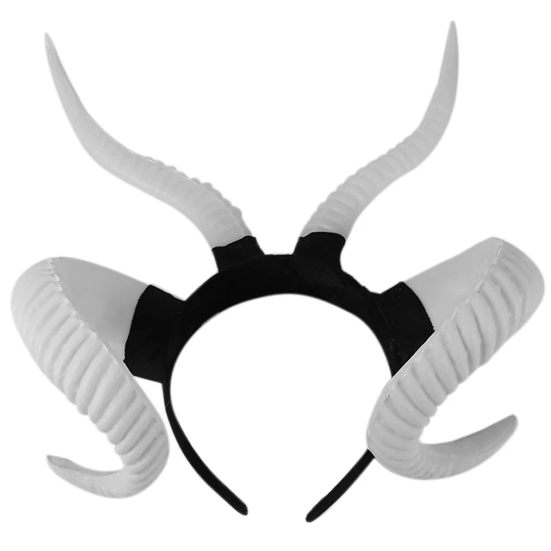 Имитация рога Рога головная повязка из козьего черного головной убор ведьмы