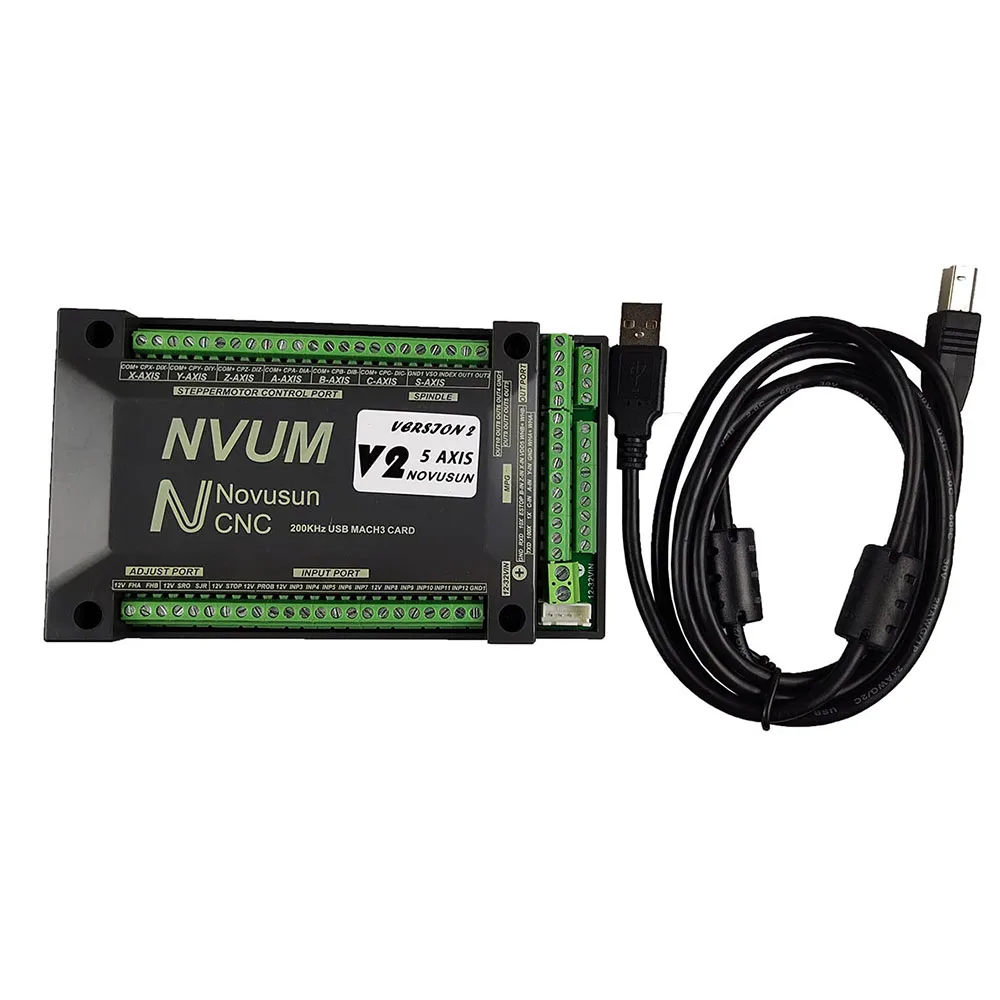 NVUM 6-axis Mach3 USB card 200KHz CNC router 3 4 6-axis motion control card branch board for DIY engraving machine