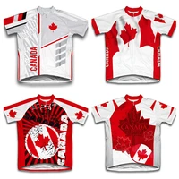 2022 more style canada mens classic cycling team short sleeved bike road mountain race clothing maillot ciclismo outdoor jersey