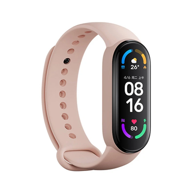 Стреп Xiaomi Mi Band 7 из 100% оригинального силиконового браслета Band7 для замены ремешков на запястье Mi7 mi band7