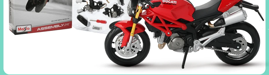 Maisto, модель мотоцикла из 1:12 сплава, игрушка, DIY Модель, строительные наборы, CBR600RR, YZF-R1, монстр 696, модели двигателя, игрушки для детей