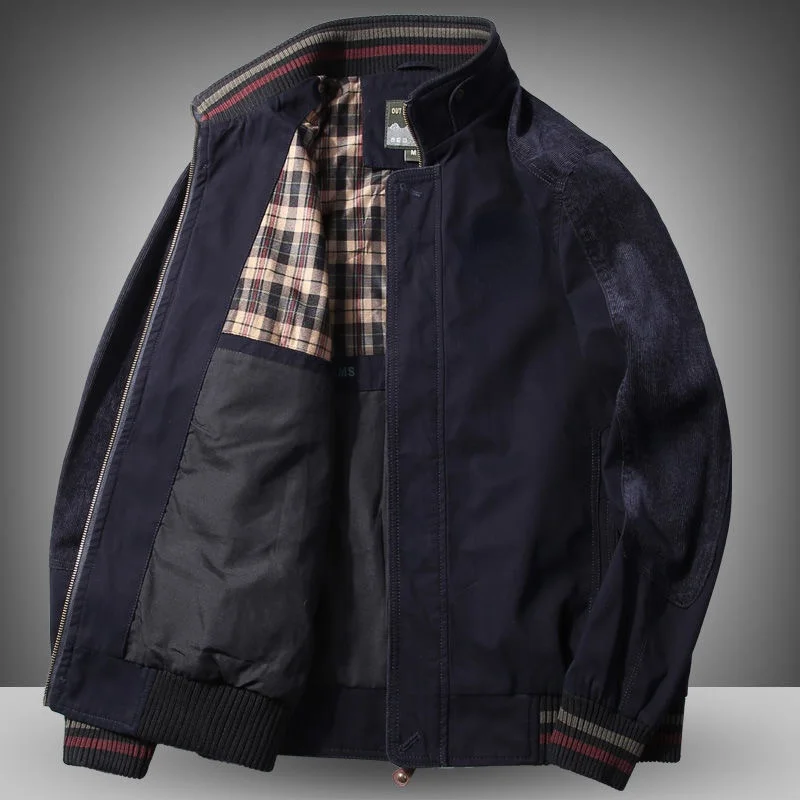 

Куртка мужская демисезонная из 96% хлопка, свободного покроя