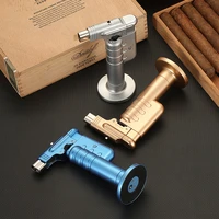 galiner metal windproof cigar lighter butane gas lighter torch portable bbq cigar accessories 1 jet turbo lighter gift box