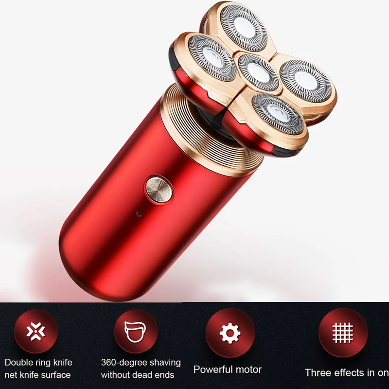 Триммер для бороды мужской 5 в 1 электробритва с зарядкой от USB