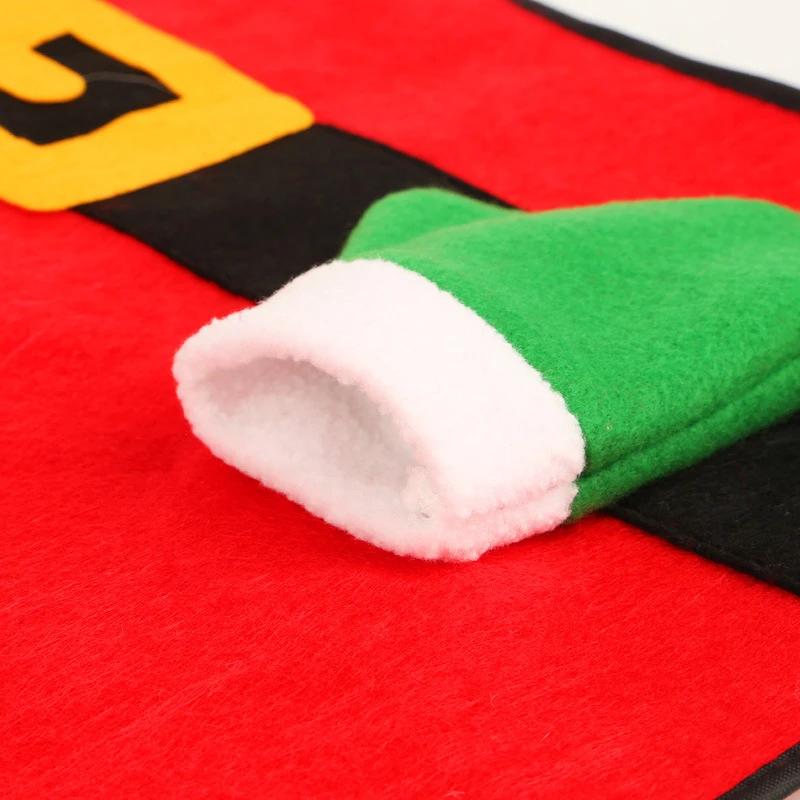 Нетканый искусственный Рождественский коврик для ножа и вилки украшение