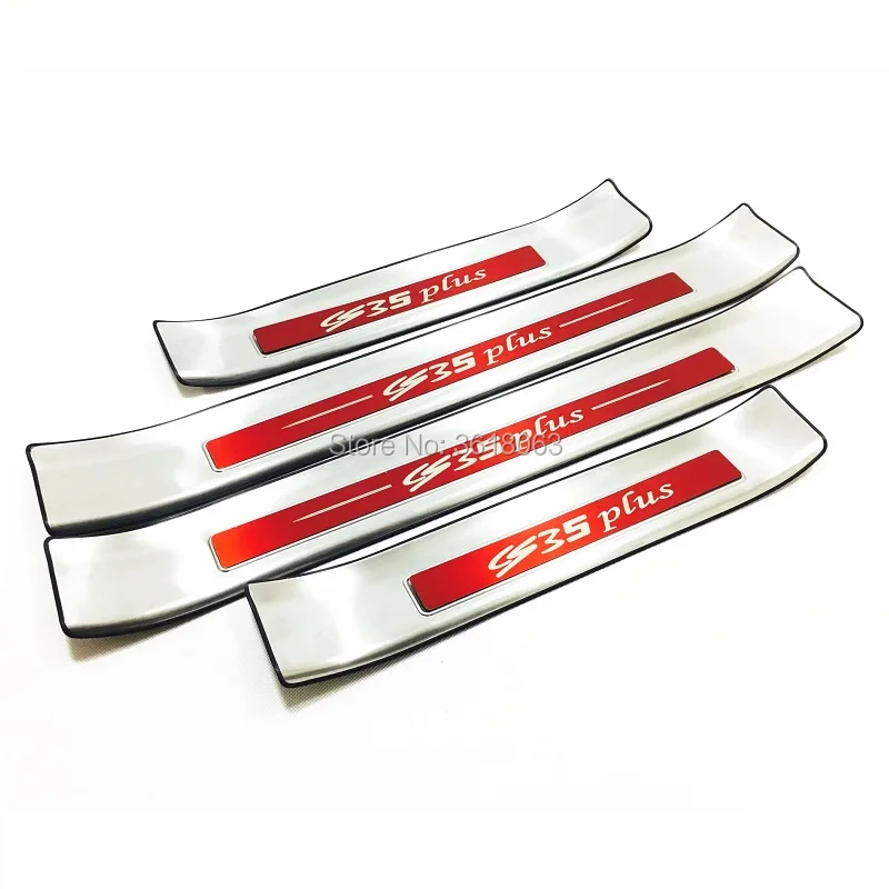 Наклейка на дверной порог из нержавеющей стали для Changan CS35 plus 2018 2019|Хромирование| |