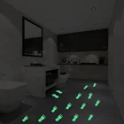 Светящаяся Настенная Наклейка в виде ног для детской комнаты, художественная роспись, домашний декор, светящиеся в темноте обои-наклейки для детей, плакат