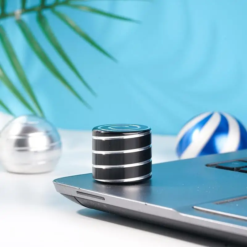 

Desktop Decompression Toys Rotating Spherical Gyroscope Black Silver Toy Fidget Office Top Toys Decompression Desk Blue Spi N2Y9