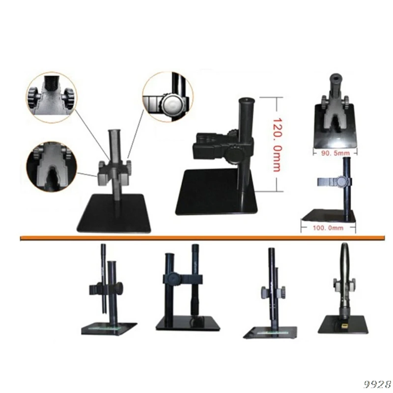 aluminum adjustable microscope stand portable up and down manual focus digital usb electronic microscope holder stand free global shipping