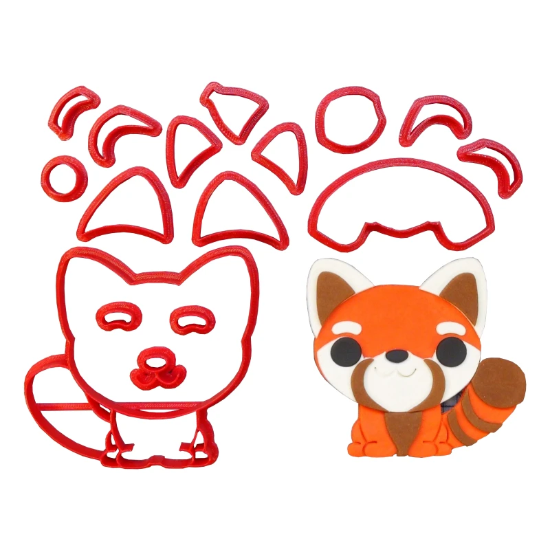 Пижама Чиби малыш панда лицо помадка форма красная десен паста резак детский