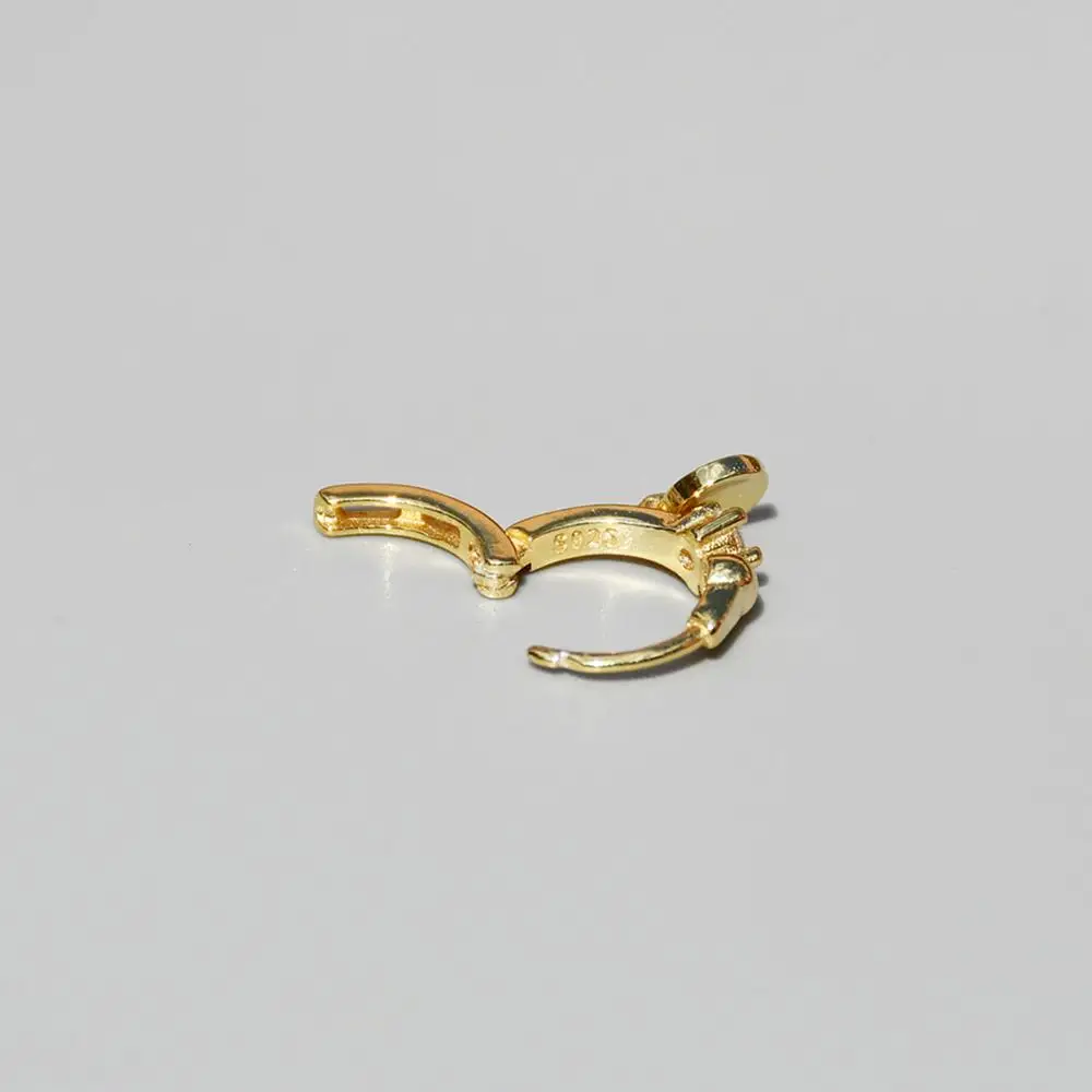 Серьги из стерлингового серебра 925 пробы модные циркониевые серьги кольцо для