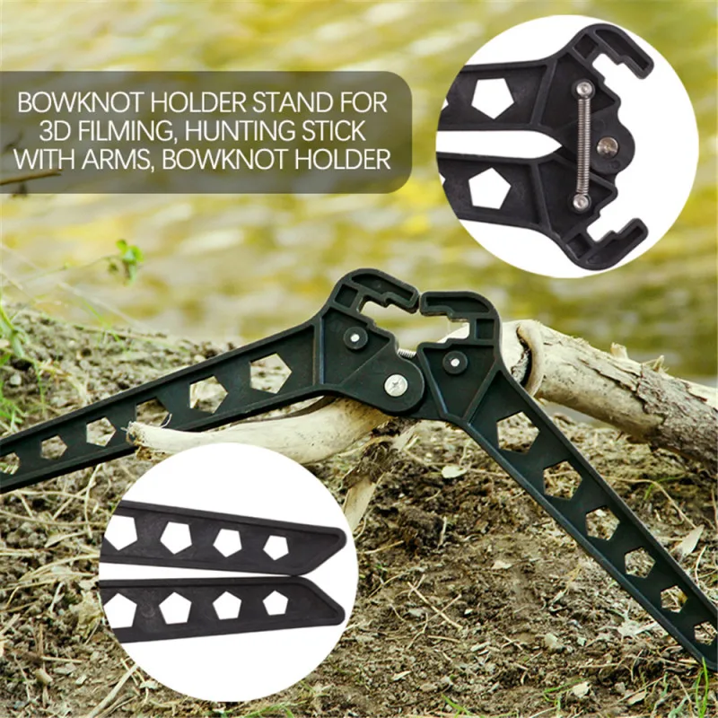 

Bow Kick Stand Holder Legs for 3D Shoot Range Target Hunting Compound Arrow Bow Stand Support Shelf