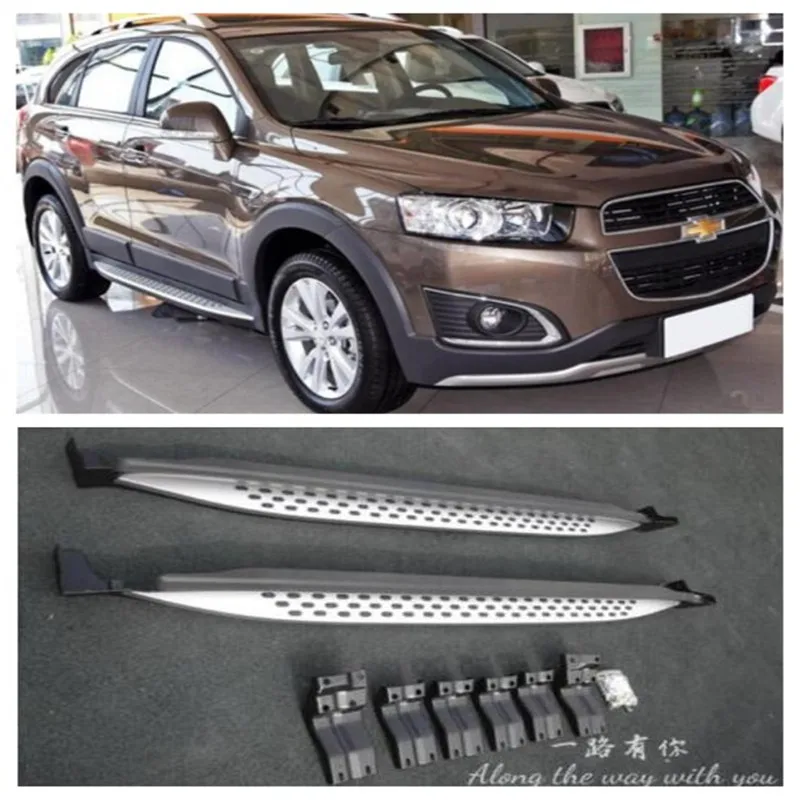 

High quality Aluminum alloy Running Boards Side Step Bar Pedals Fits For Chevrolet Captiva 2015 2016 2017 2018