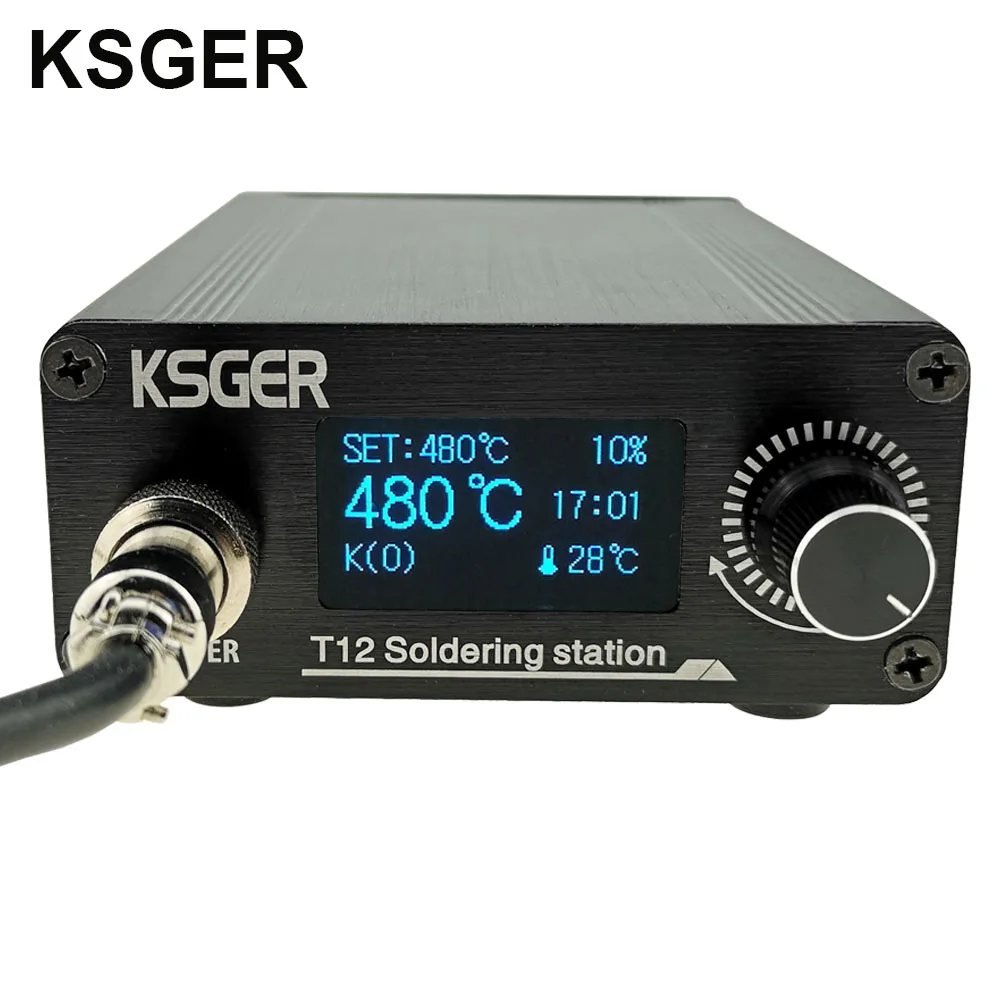 Паяльная станция KSGER STM32 V2.1S T12 сварочные инструменты с OLED-дисплеем наконечники