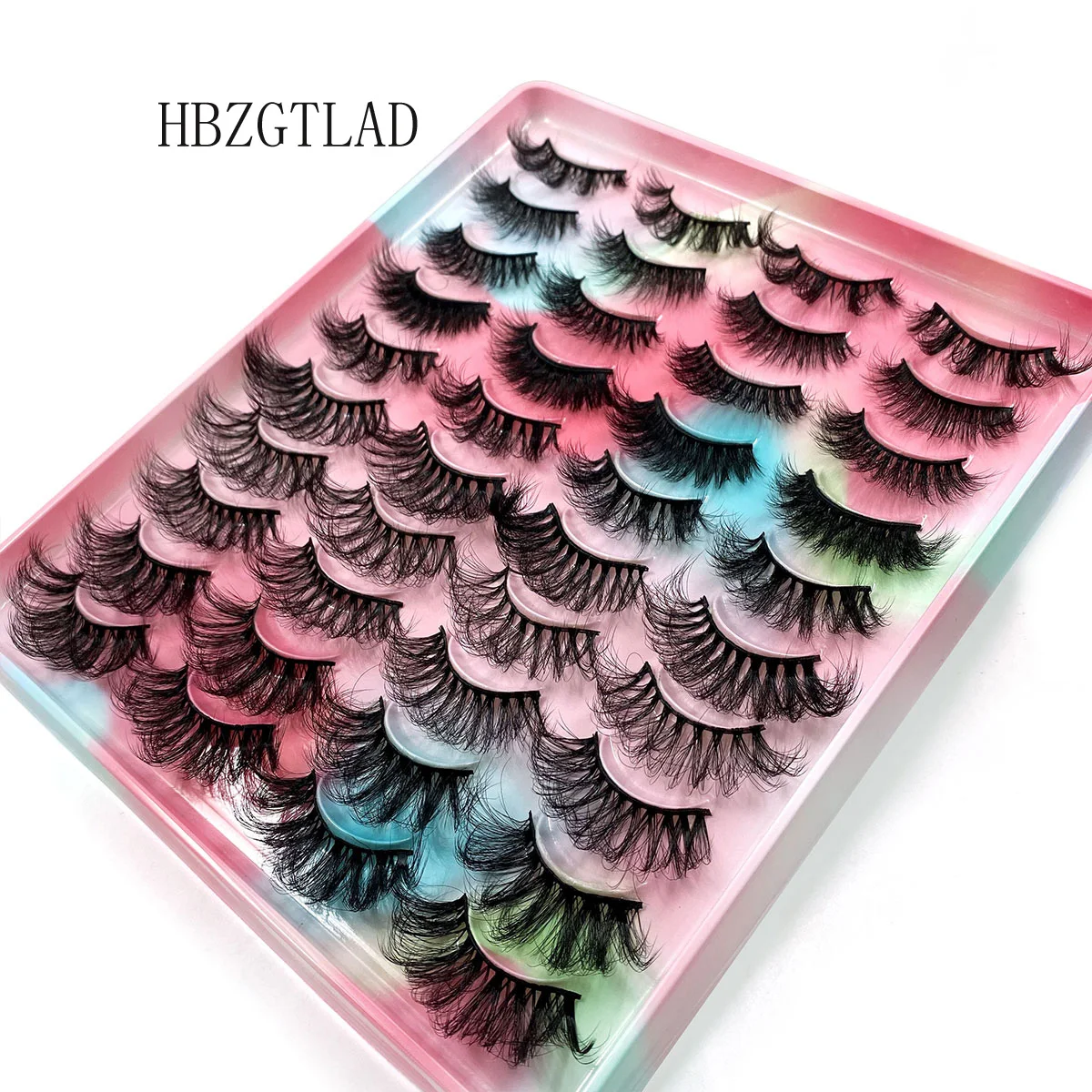 

NEW 20Pairs Fluffy Lashes 8-25mm 3D Mink Lashes Long Thick Natural False Eyelashes Wholesale Lashes Vendors Makeup Mink Eyelashe