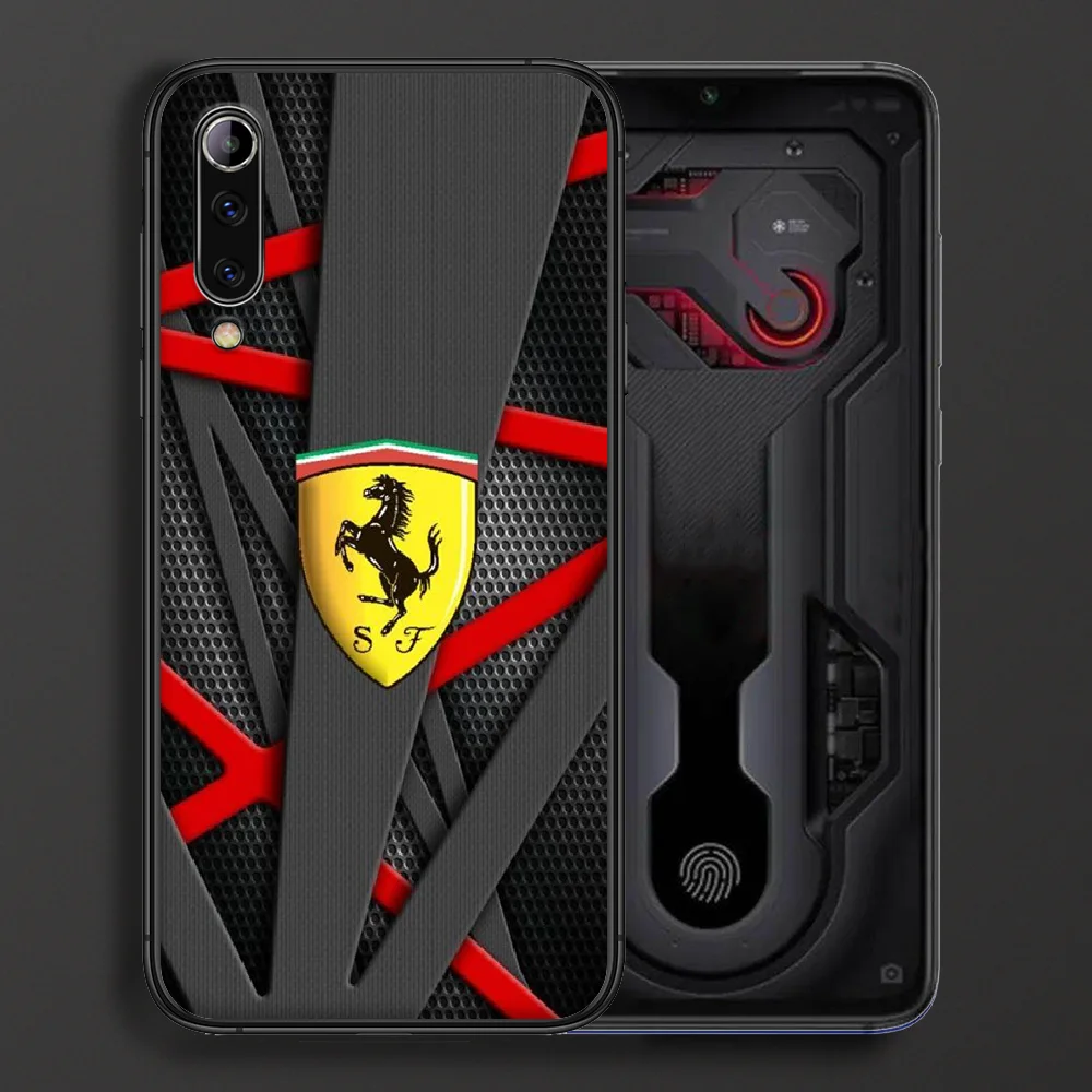 

Super run car Ferrari Phone case For Xiaomi Mi note 10 A3 9 MAX 3 A2 8 9 Lite Pro ultra black prime soft waterproof silicone