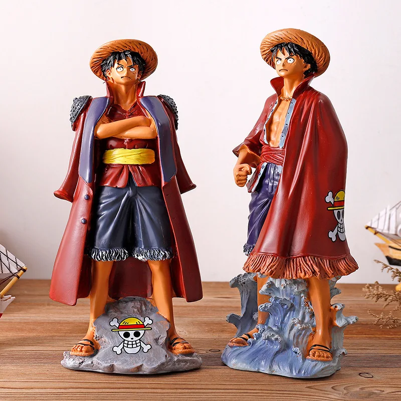 

One Piece Monkey D. Luffy Model Decoration Birthday Gift Creative Gift Straw Hat Kid Synthetic Resin Home Decoration Student