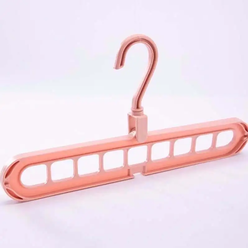 

9-hole Magic Creative Wardrobe Storage Hanger Explosion Nine-hole Multifunctional Hanger 360-degree Rotatable