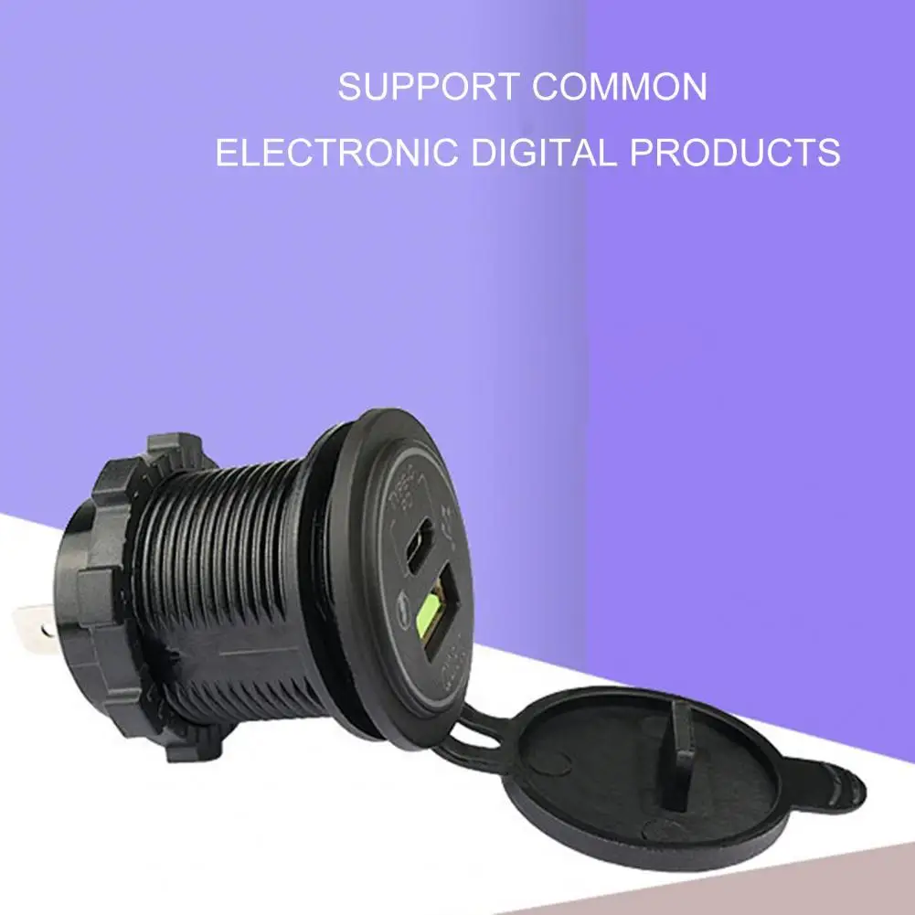 

80% Hot Sale Car Charger Aperture Display Dual Port Output TYPE-C Over Discharge Protection Fast Car Adapter for Car Charger