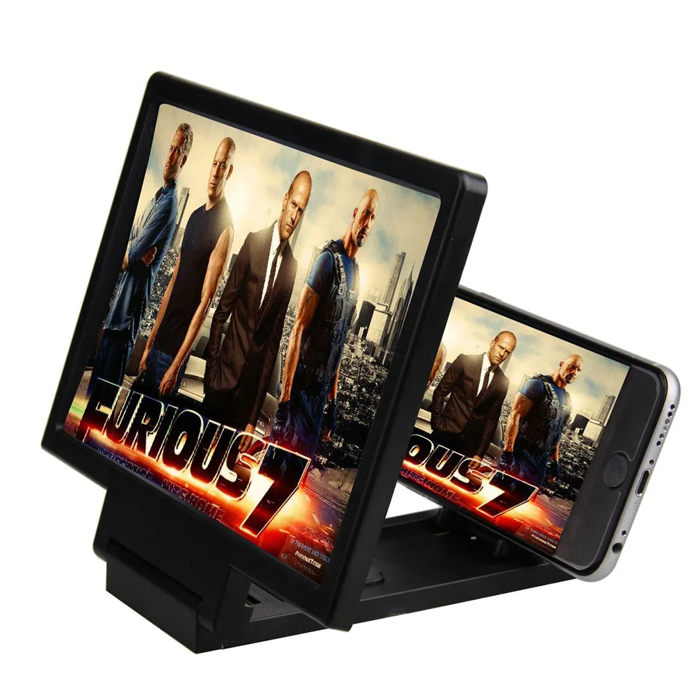 

Смартфон Экран увеличительное Стекло 3D Лупа мобильный телефон Подставка для планшета
