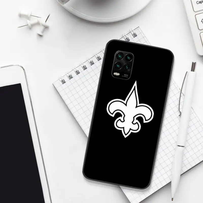 

New Orleans Saints Black TPU Phone Case For Xiaomi 8 9 Se 10 10pro Note 2 3 10 MIX2 S MAX2 3 F1 5X