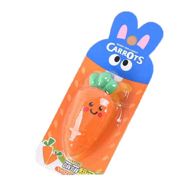 3 шт./упак. прекрасный морковь карандашный ластик стирательная резинка начальной