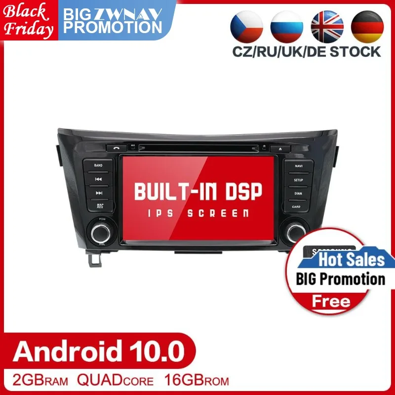 

Android 10.0 Auto multimedia Radio For Nissan X-TRAIL NP300 Qashqai Dualis Rouge 2013-2017 GPS Radio stereo head unit free map