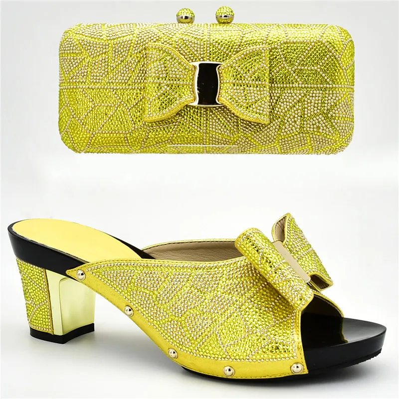 Новейший дизайн Комплект из обуви и сумки в итальянском стиле итальянских туфель