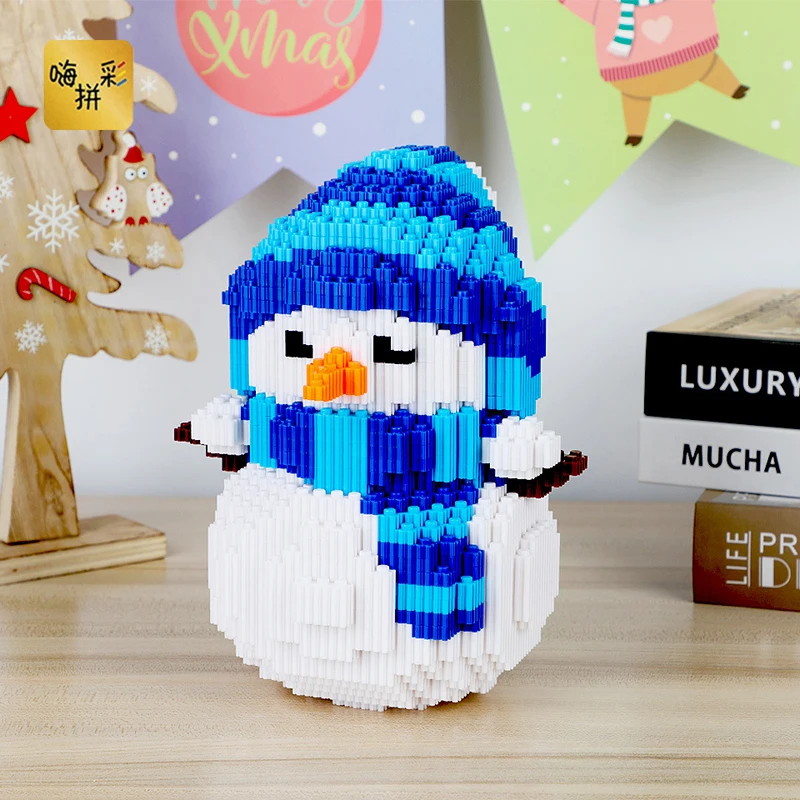Xizai 8046 Счастливого Рождества подарок Снеговик Снежный Монстр 3D модель DIY Мини