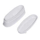 1 шт. коробка для остекленной двери, занавески, подклада лоток плесень ABS белый погружной контейнер Блеск порошок безопасный КруглыйОвальный основа для ногтей товары для рукоделия чехол