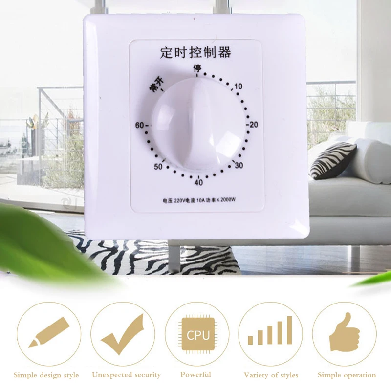 

Mechanical Timer Switch Intelligent Timer Switch Controller Countdown High Power Timing Control Tool