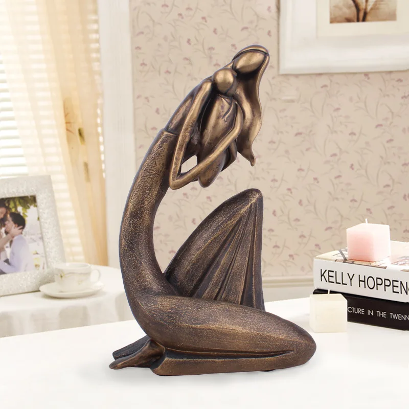 

Mother love statue can educate children's decoration creative resin decoration living room bedroom decoration home decoration