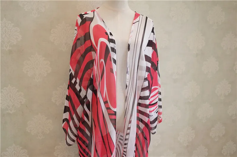 

2021 Chiffon Beach Cover up Bathing suit for Women Pareo Beach Swim Cover up Saida De Praia Robe Plage Kaftan Beach Dress