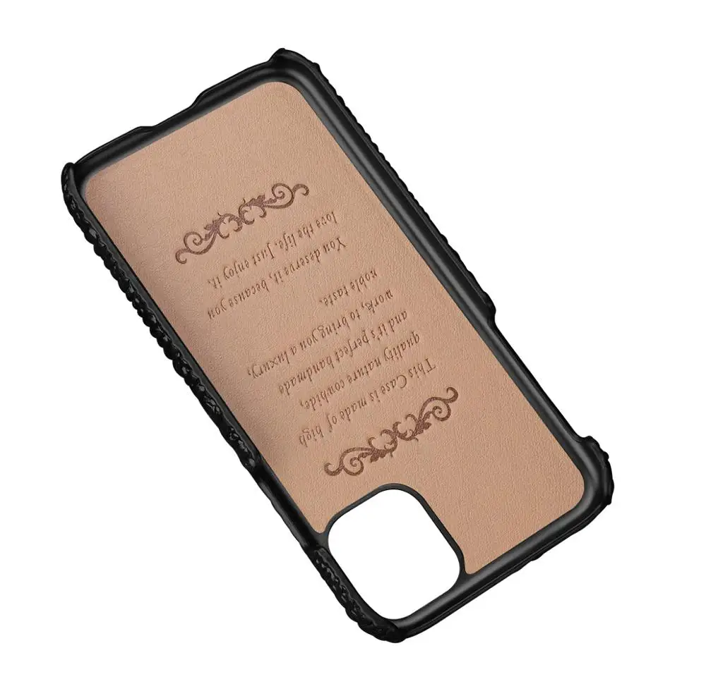 Роскошный чехол для телефона из натуральной кожи Apple iPhone X XS 11 Pro Max XR 7 8 Plus задняя