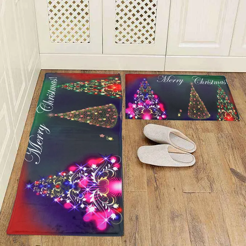 Рождественские коврики противоскользящая кухня столовая комната камин