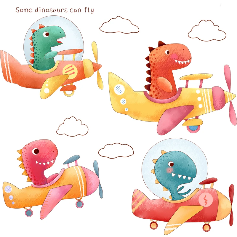 

Dinosaur Wall Sticker Kids Room Decoration Aesthetic Boy Girl Cartoon Animal Bedroom Decor Nursery Decals Wallpaper Wallstickers